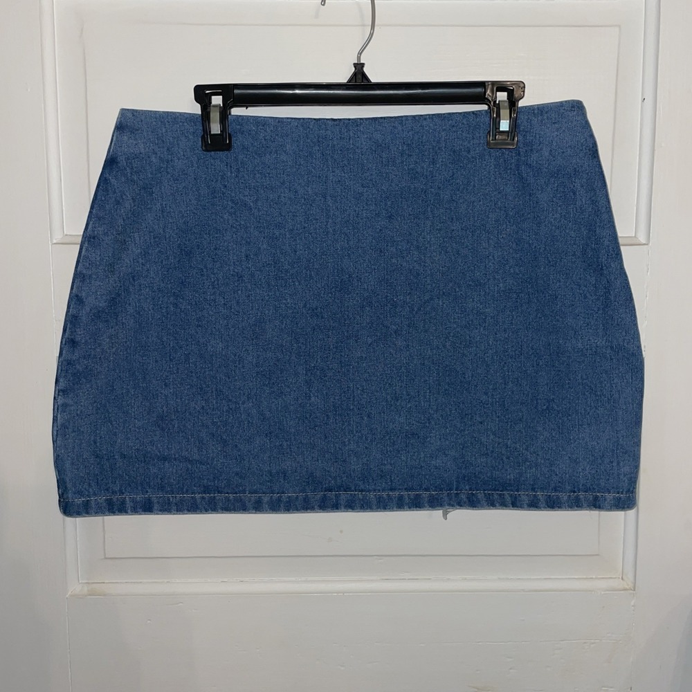 Mini Jean Skirt 32" Large 12/14 ‎ (labeled as XL)